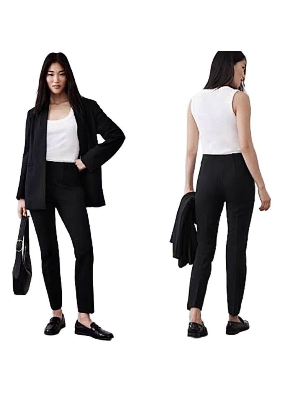 BANANA REPUBLIC Ponte Flat Front Pants